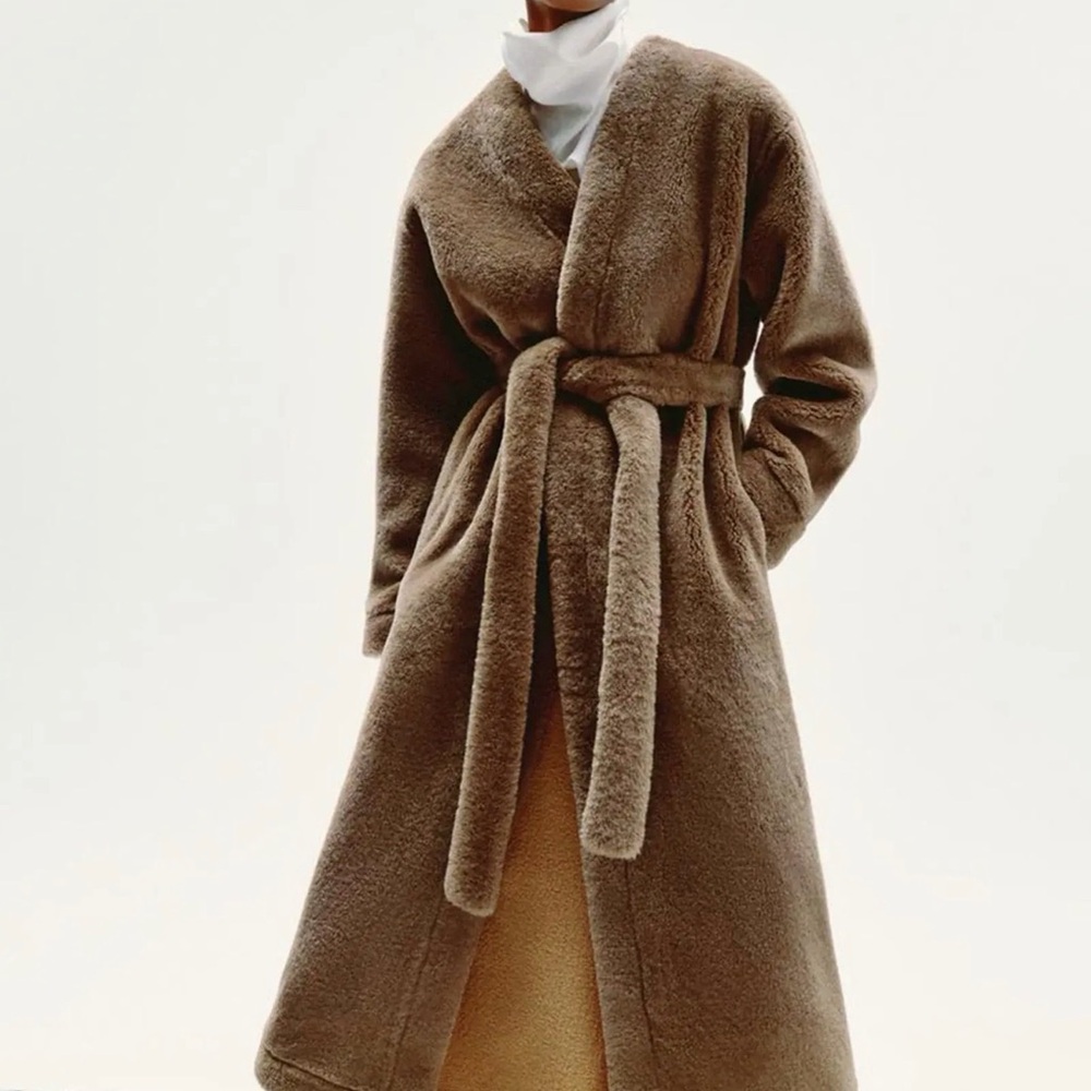 Zara Tan Teddy Jacket for Women